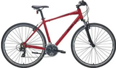 Carraro Sportive 220 28 Jant 21 Vites Şehir Bisikleti Mat Krom Kırmızı-Siyah