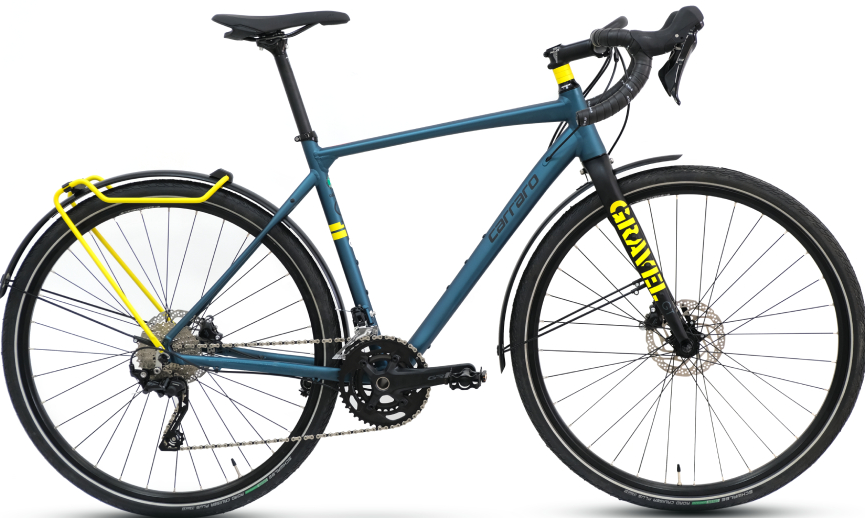 Carraro Gravel GT Mat Satın Mavi-Siyah Sarı 48 cm