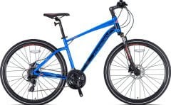 Kron TX150 Hidrolik Disk 28 Jant Trekking Bisiklet Mavi Turuncu Siyah 46 cm