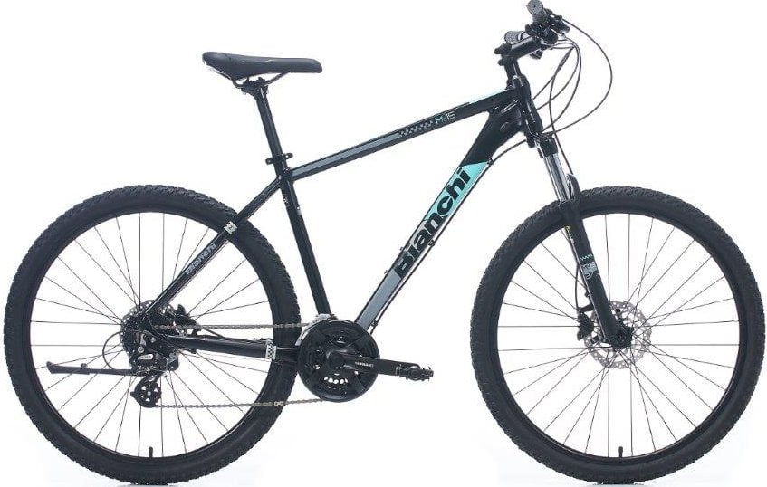 Bianchi M0015  Hidrolik Fren 24 Vites 27.5 Jant Dağ Bisikleti Siyah-Celeste 43 cm