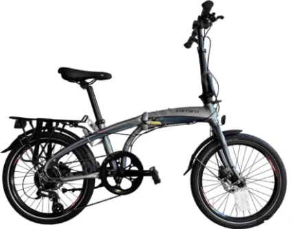 Carraro Flexi 108 Hidrolik Fren Katlanır Bisiklet Metalik Gri-Turkuaz