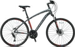 Kron TX500 Hidrolik Disk 28 Jant Trekking Bisiklet Mat Siyah -Neon Sarı 46 Cm