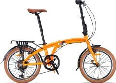 Kron Fd750 20 Jant Katlanır Bisiklet Siyah Kahverengi