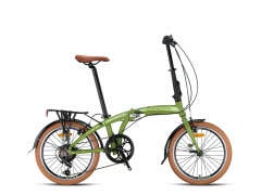 Kron Fd750 20 Jant Katlanır Bisiklet Siyah Kahverengi
