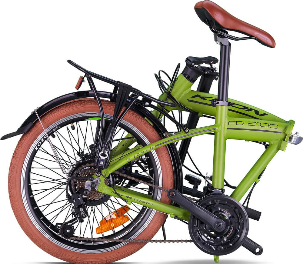 Kron FD2100 Disk Fren 20 Jant Katlanır Bisiklet Mat Haki Siyah