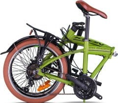 Kron FD2100 Disk Fren 20 Jant Katlanır Bisiklet Mat Haki Siyah