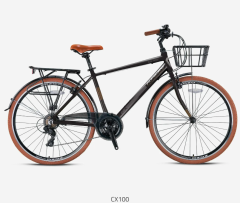 Kron CX100 28 Jant Şehir Bisikleti Mat Siyah-Kahve 46 cm