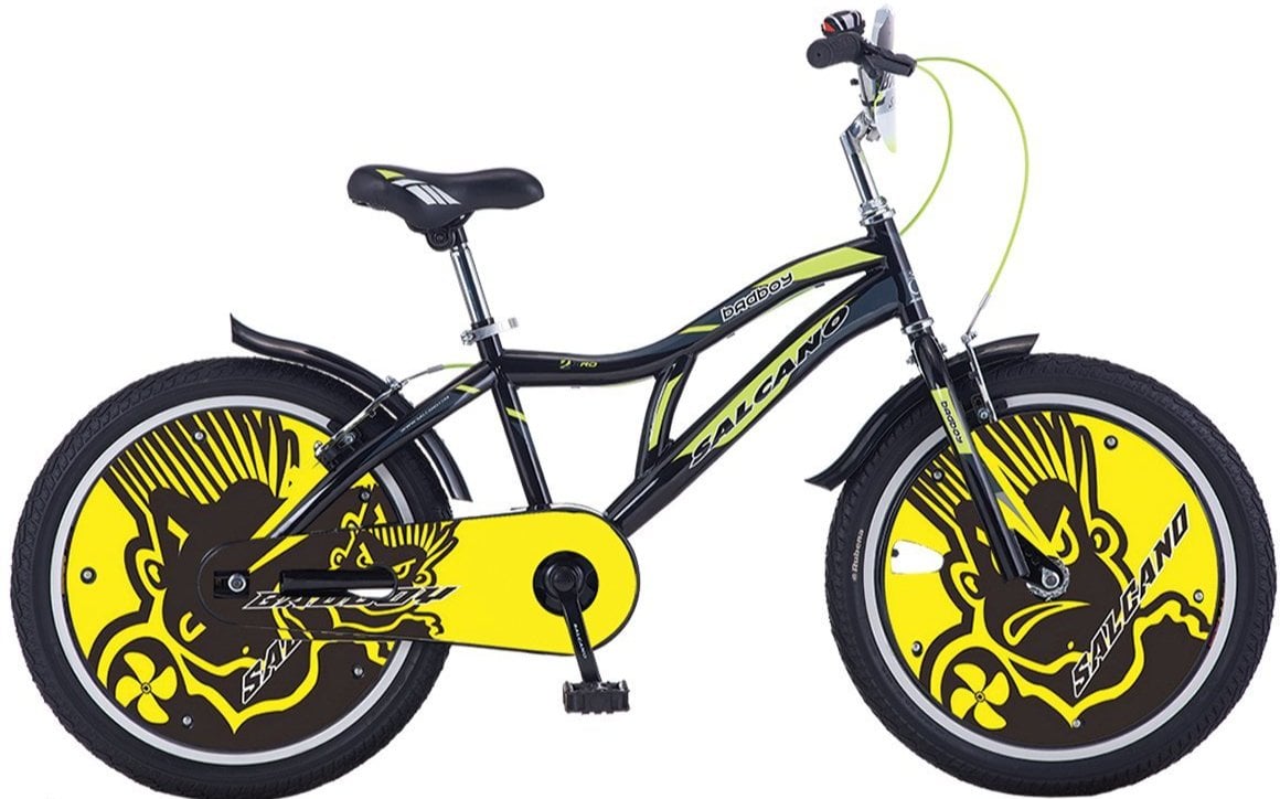 Salcano BadBoy 20 Jant Erkek Çocuk Bisikleti Siyah Sarı