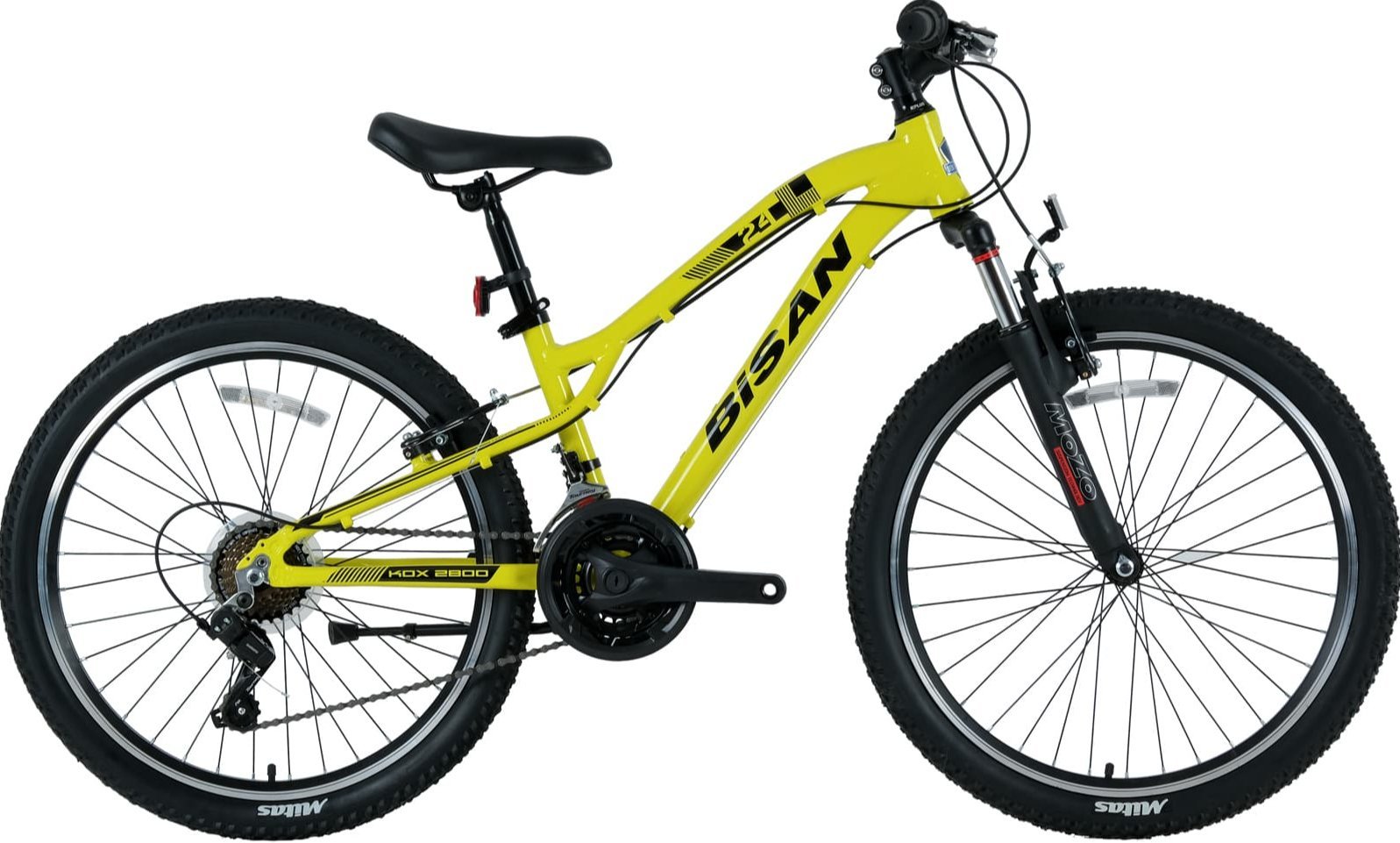 Bisan Kdx2800 V fren 24 Jant Çocuk Bisikleti Sarı - Siyah