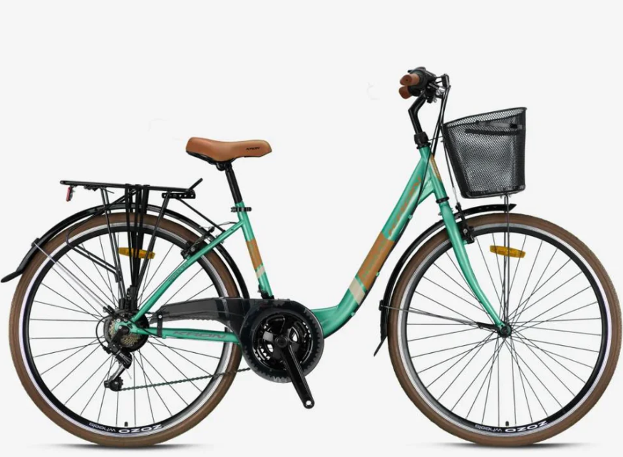 Kron Tetra 3.0 26 Jant Şehir Bisikleti Mint Yeşil-Kahverengi