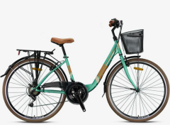 Kron Tetra 3.0 26 Jant Şehir Bisikleti Mint Yeşil-Kahverengi