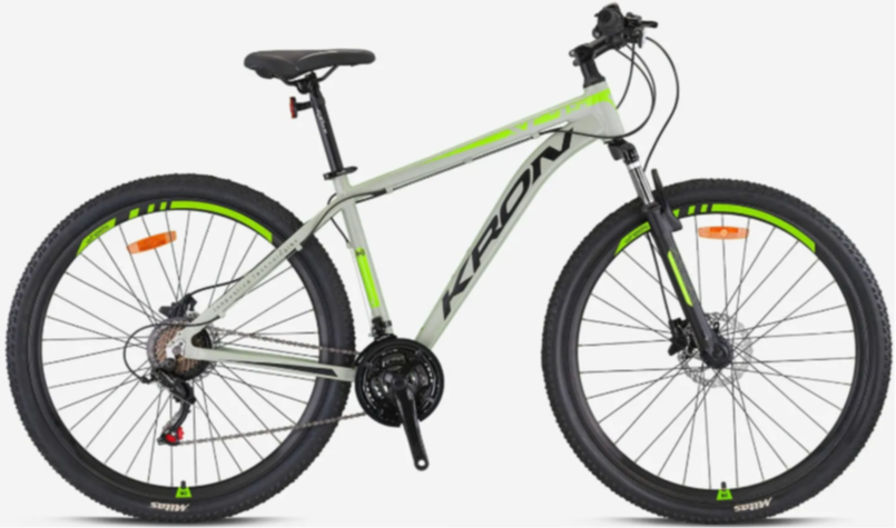 Kron XC 75 27.5 Jant Mekanik Disk Dağ Bisikleti Mat Bej-Neon Sarı 43 cm