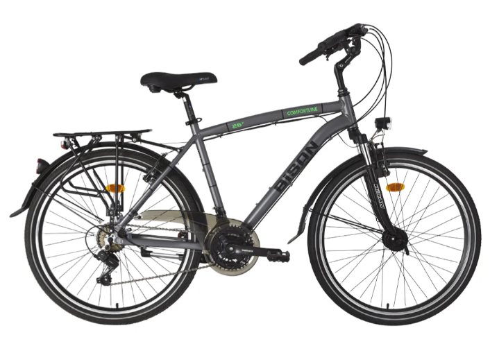 Bisan  Comfortline 26 Jant Şehir Bisikleti Metalik Gri 48 cm