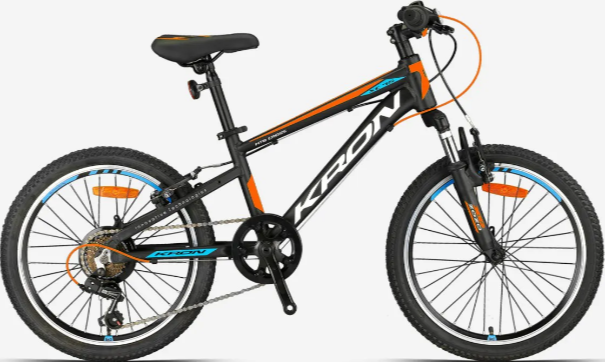 Kron XC 75 24 Jant Erkek Çocuk Bisikleti Mat Siyah-Neon/Turuncu