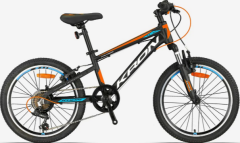 Kron XC 75 24 Jant Erkek Çocuk Bisikleti Mat Siyah-Neon/Turuncu