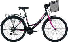 Bisan Mabella 26 Jant Şehir Bisikleti Mat Siyah-Mor
