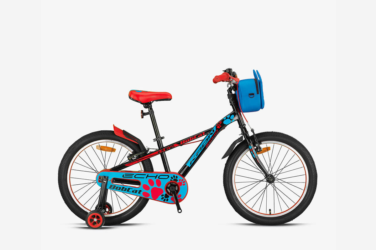 Kron Bobcat 16 Jant Erkek Çocuk Bisikleti Siyah-Mavi/Kırmızı