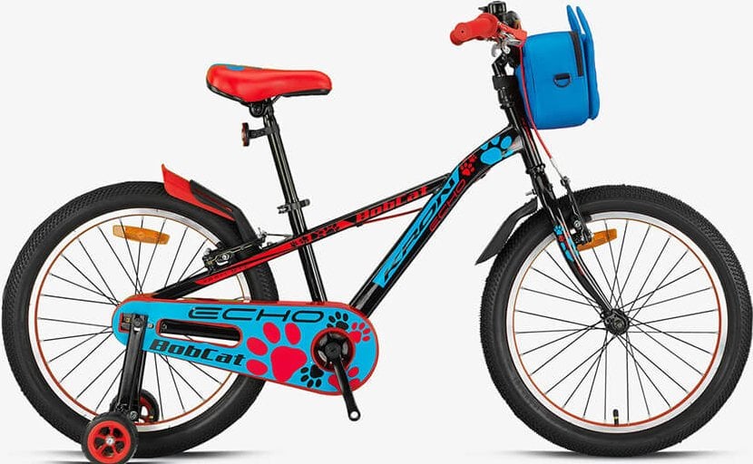 Kron Bobcat 20 Jant Erkek Çocuk Bisikleti Siyah-Mavi/Kırmızı