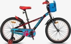 Kron Bobcat 20 Jant Erkek Çocuk Bisikleti Siyah-Mavi/Kırmızı