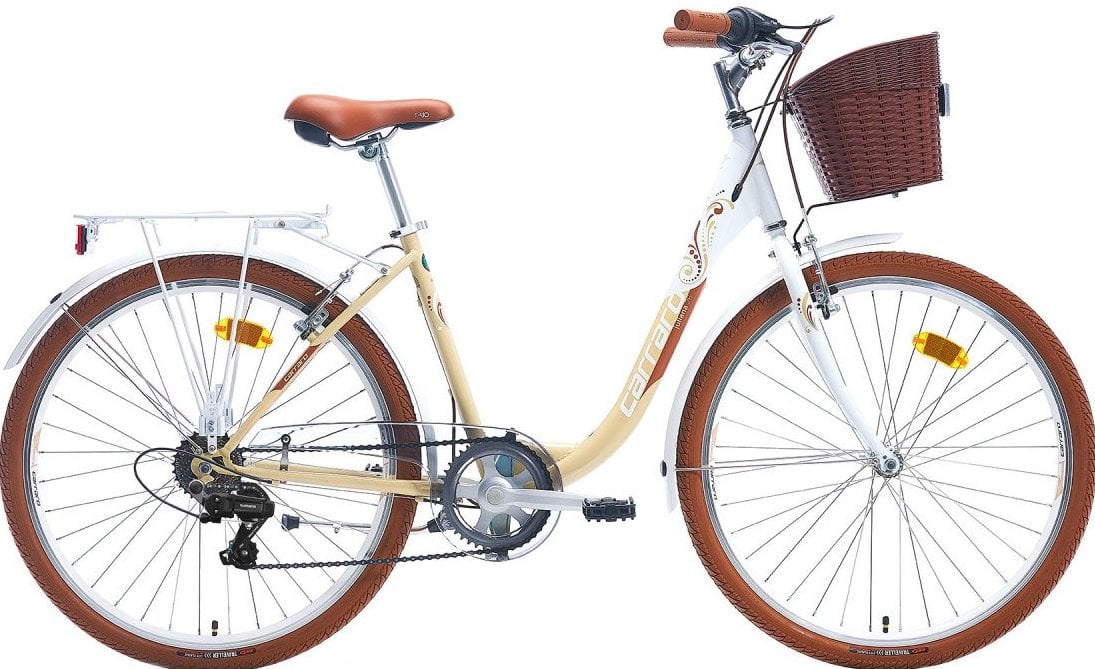 Carraro Juliana 26 Jant 7 vites Şehir Bisikleti Beyaz-Bej  43 cm