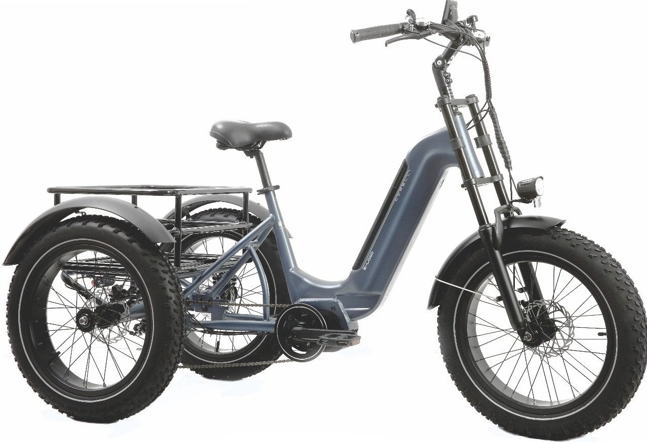 Corelli E-Load 20 inç Üç Tekerli Elektrikli Kargo Bisikleti Siyah