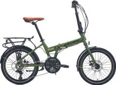 Carraro Flexi 121 D Katlanır Bisiklet Haki Yeşil-Siyah