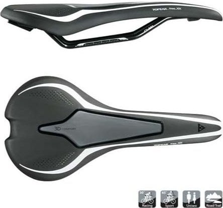 Sele Dikişsiz Siyah-Beyaz Topeak