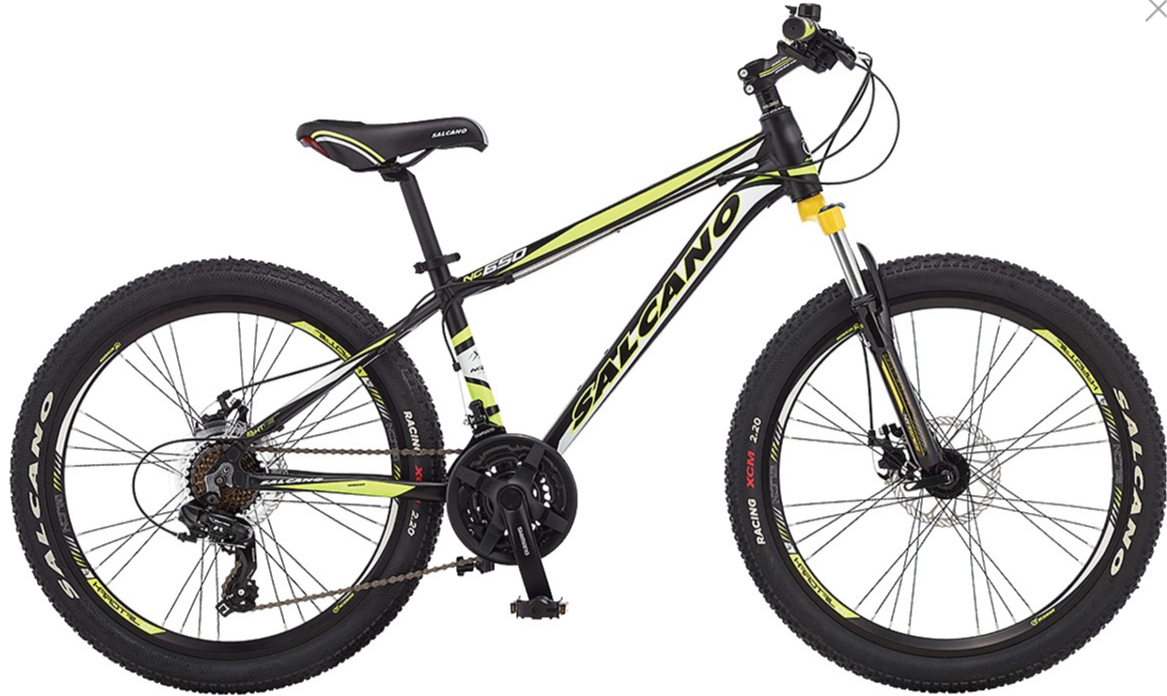 Salcano NG650 Hidrolik Fren 24 Jant Dağ Bisikleti Mat Siyah-Sarı