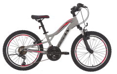 Bisan Buffalo V fren 24 Jant Çocuk Bisikleti Gri-Kırmızı