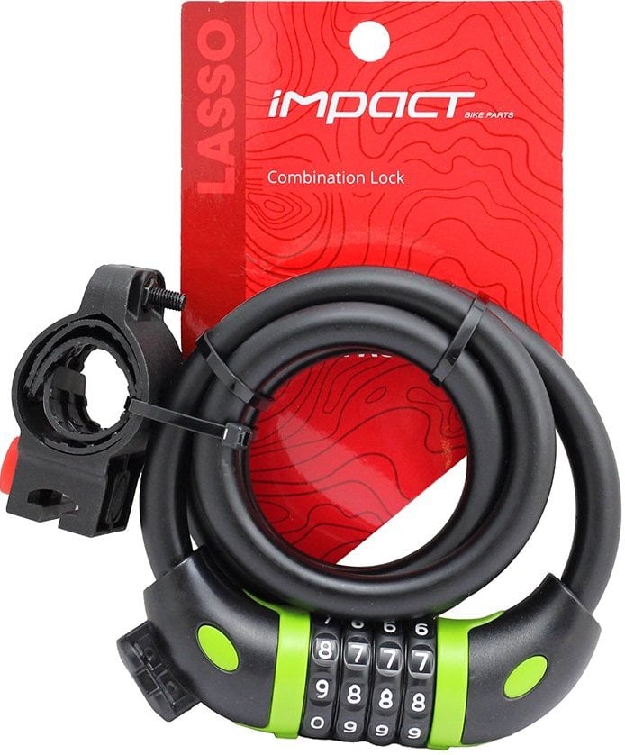 Kilit Şifreli Lasso 12x1000 Siyah-Yeşil Impact