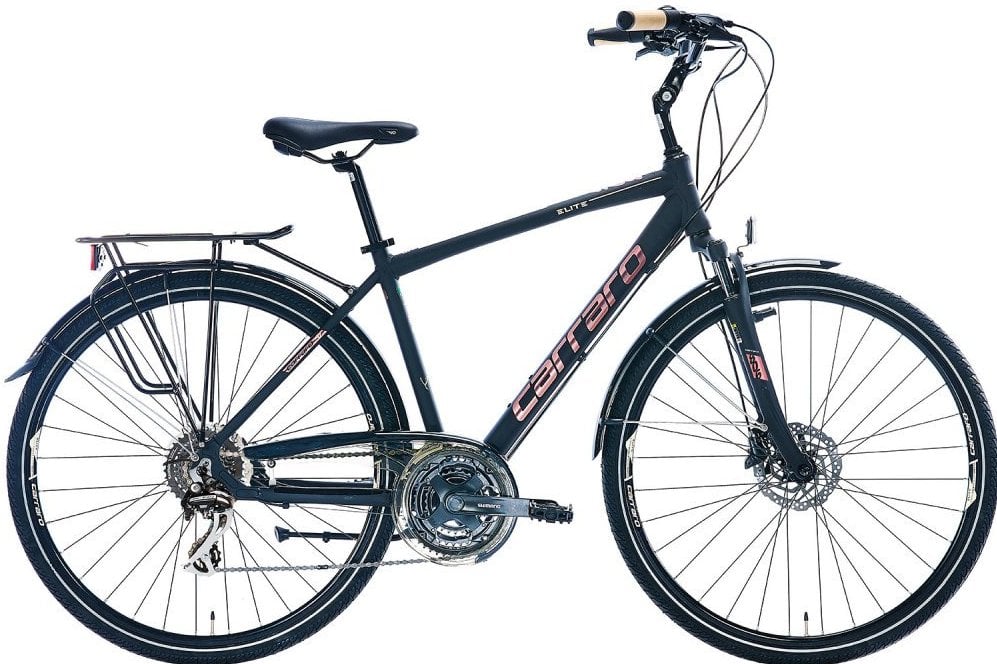 Carraro Elite 806 28 Jant 24 Vites Hidrolik Fren Şehir Bisikleti Siyah-Bakır 48 cm