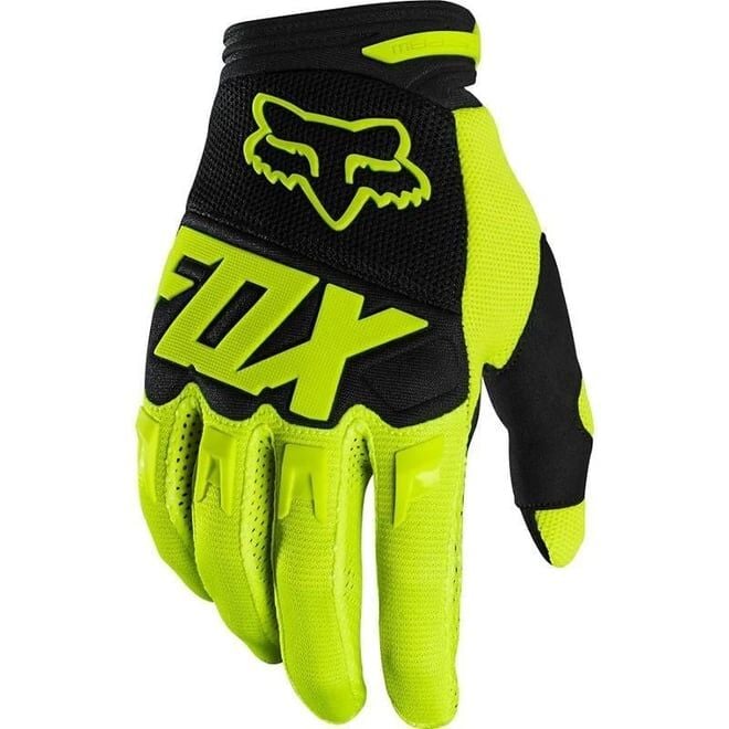 Eldiven Uzun Parmak Fox Dirtpaw Siyah-Yeşil L