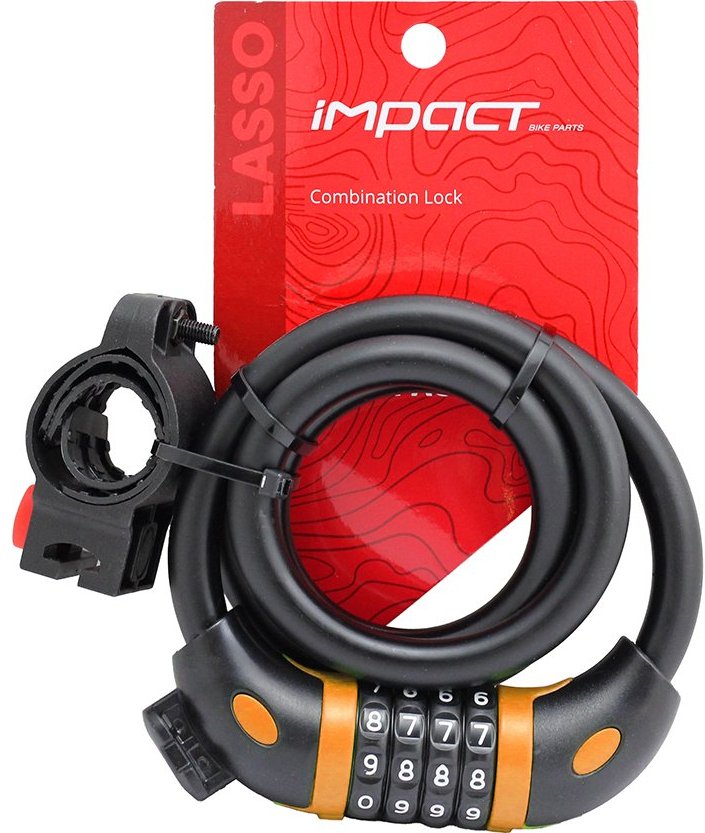 Kilit Şifreli Lasso 12x1000 Siyah-Turuncu Impact