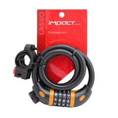 Kilit Şifreli Lasso 12x1000 Siyah-Turuncu Impact
