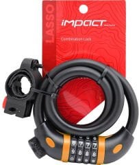 Kilit Şifreli Lasso 12x1000 Siyah-Turuncu Impact