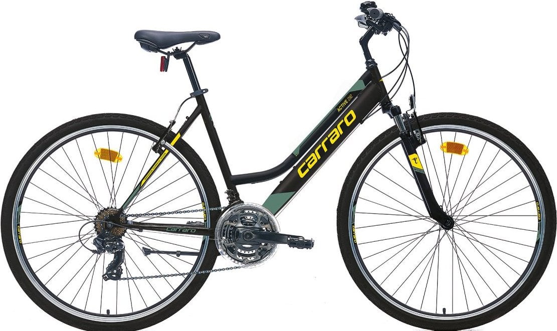 Carraro Active 292 28 Jant 21 Vites Şehir Bisikleti Siyah-Turkuaz-Mercan