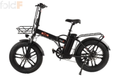 Alba Fold F Premium 10 Ah 20 Jant Fatbike Katlanır Elektrikli Bisiklet - Siyah