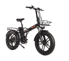 Alba Fold F Premium 10 Ah 20 Jant Fatbike Katlanır Elektrikli Bisiklet - Siyah