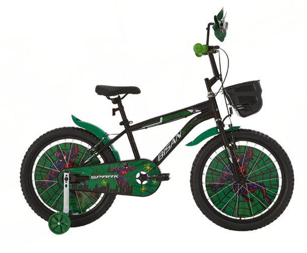 Bisan Spark 20 Jant Çocuk Bisikleti Siyah-Yeşil