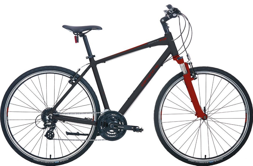 Carraro Sportive 224 28 Jant 24 Vites Şehir Bisikleti Siyah-Kırmızı 56 cm