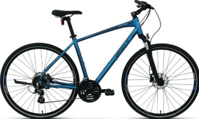 Carraro Sportive 225 Hidrolik Fren 24 Vites 28 Jant Şehir Bisikleti Mat Mavi-Yeşil/Mor 51 cm