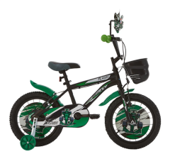 Bisan Flash 16 Jant Çocuk Bisikleti Siyah-Yeşil