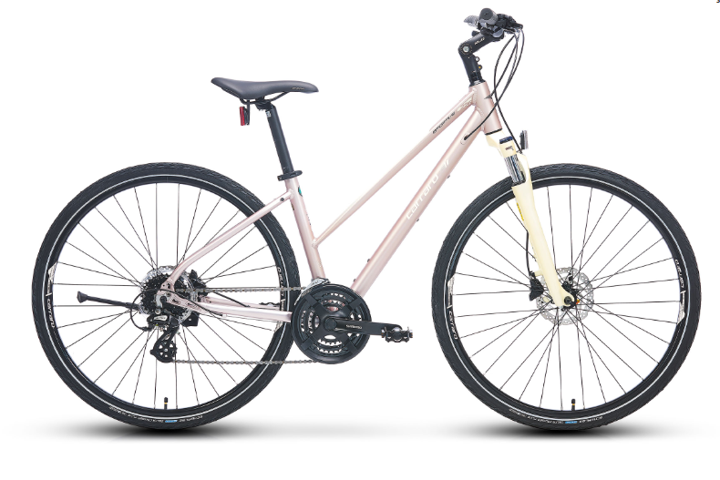 Carraro Sportive 226 Hidrolik Fren 24 Vites 28 Jant Şehir Bisikleti Mat Metalik Pembe 46 cm-Mor