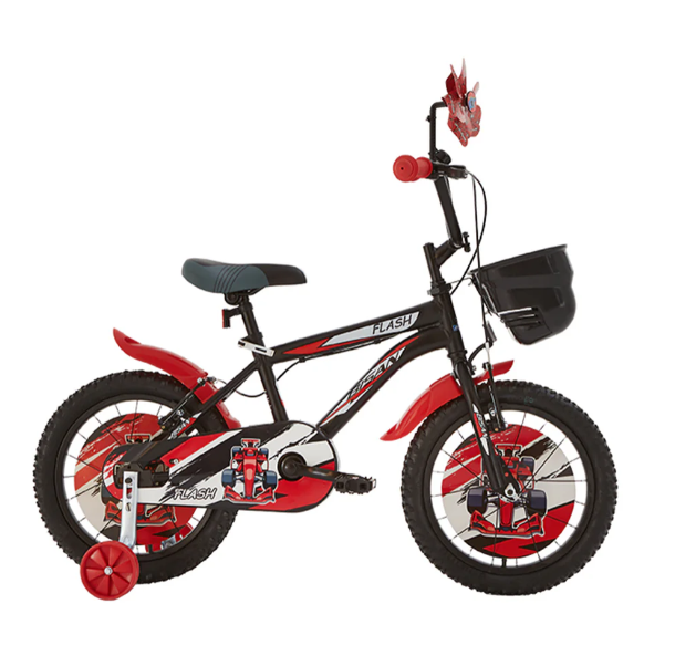 Bisan Flash 16 Jant Çocuk Bisikleti Siyah-Kırmızı