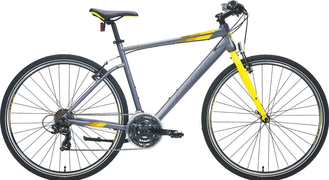 Carraro Sportive 321 21 Vites 28 Jant Şehir Bisikleti Mat Andrasit-Sarı 48 Cm