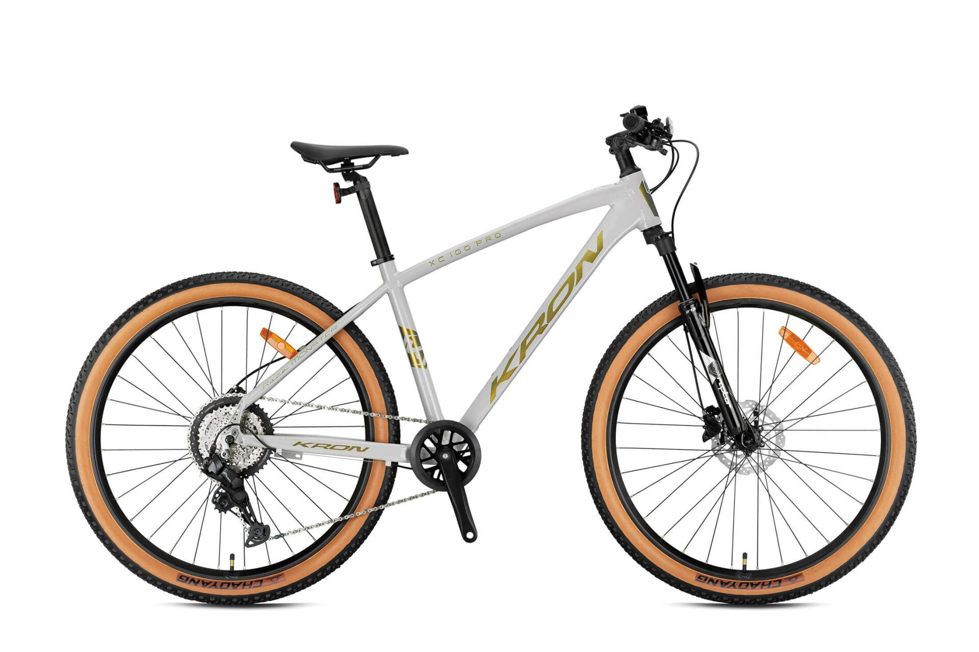 Kron XC 100 Pro 8 Vites Essa 27.5 Jant Dağ Bisikleti Bej-Parlak Sarı 38 cm