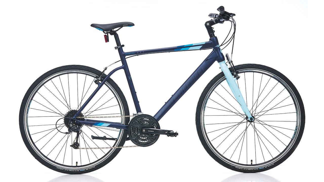 Carraro Sportive 327 V Fren 28 Jant Şehir Bisikleti Lacivert-Turkuaz 48 Cm