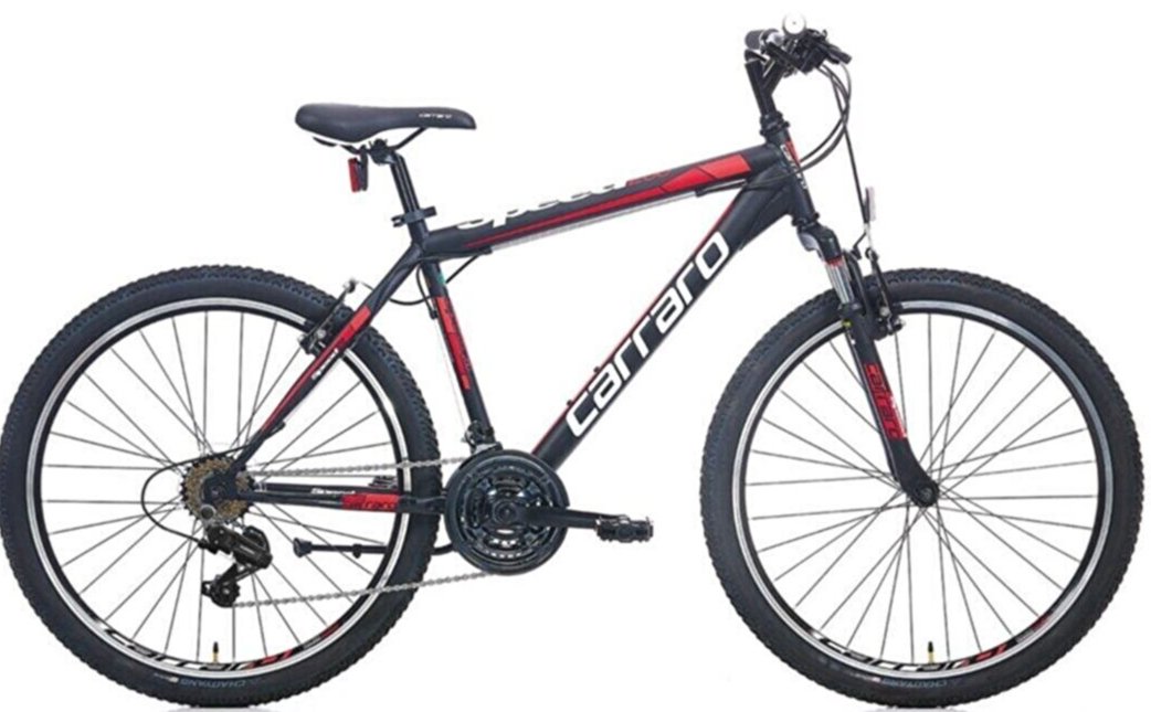Carraro Speed 240 21 Vites 24 Jant Dağ Bisikleti Siyah-Kırmızı
