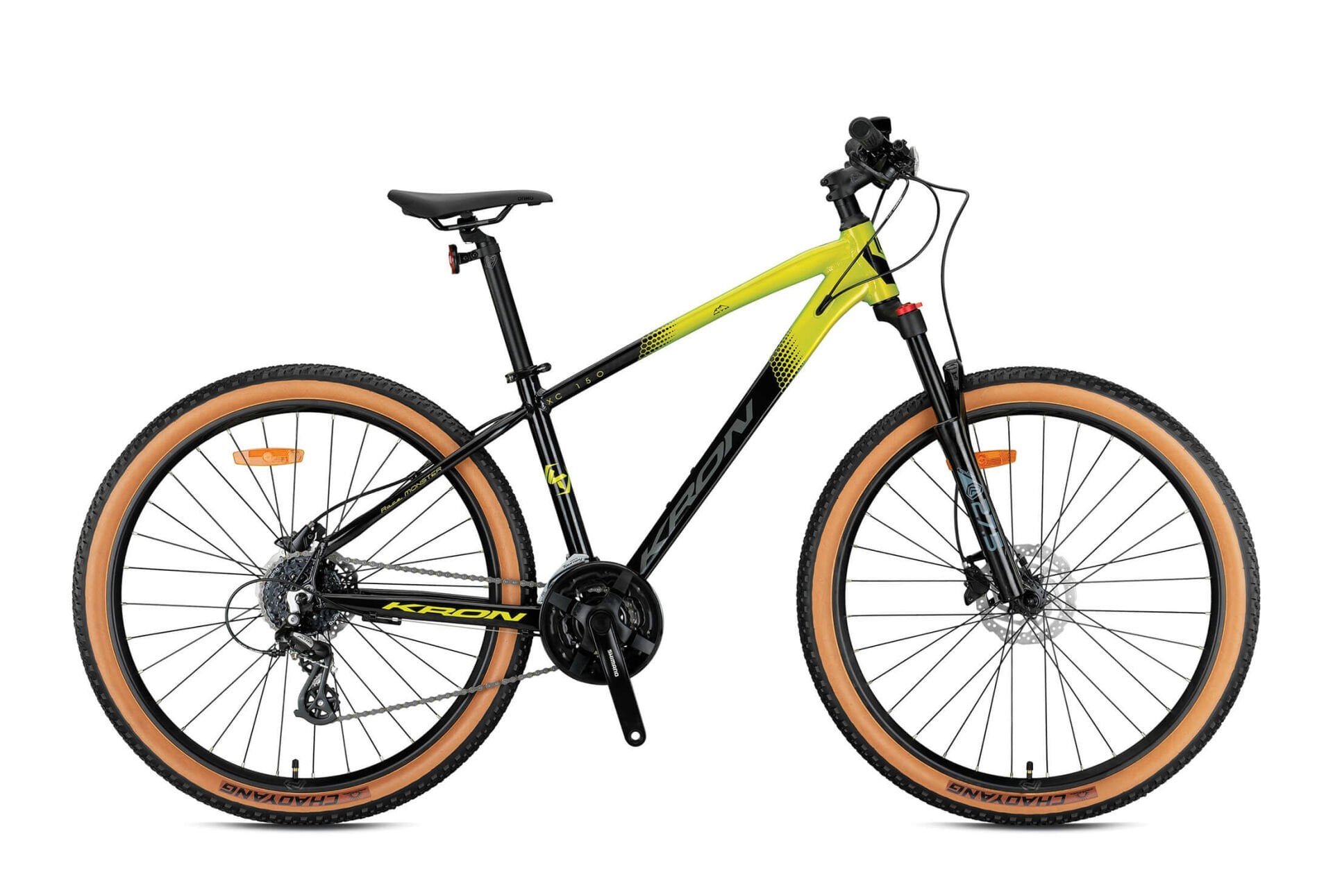 Kron XC 150 Hidrolik Fren 27.5 Jant Dağ Bisikleti Siyah-Elektrik Sarı 38 cm