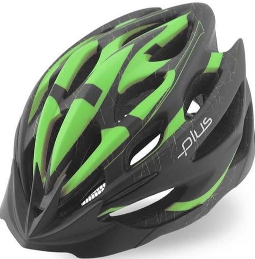 Kask Yetişkin Siyah-Yeşil Mv-50